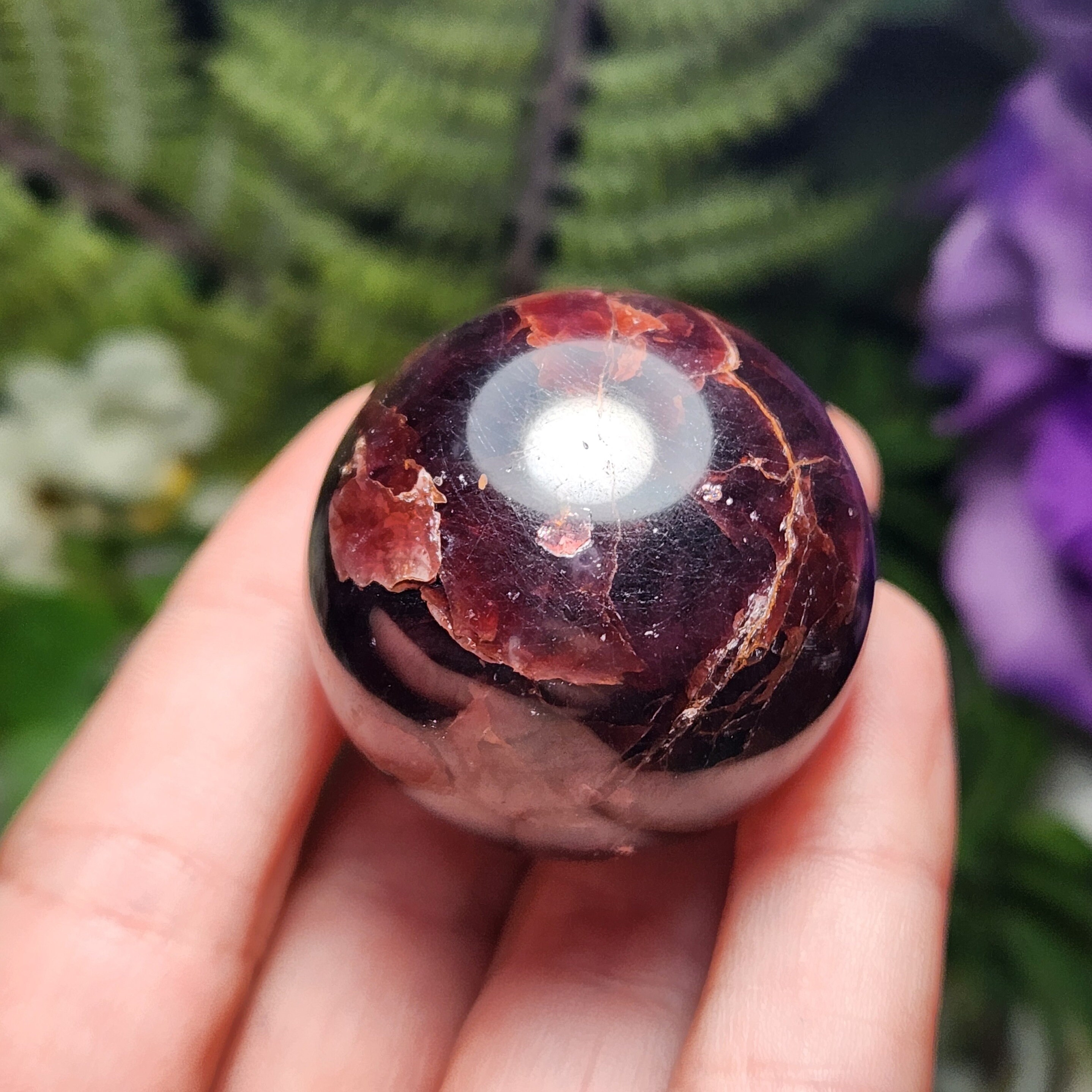 Garnet Sphere - Star Garnet Sphere - Garnet Crystal - Star Garnet