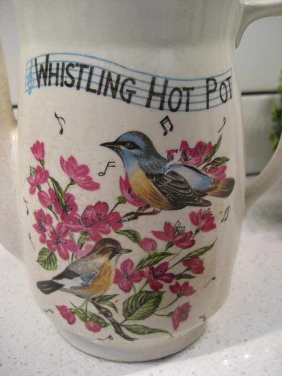 Vintage Whistling Hot Pot Original Electrical Cord Works Well