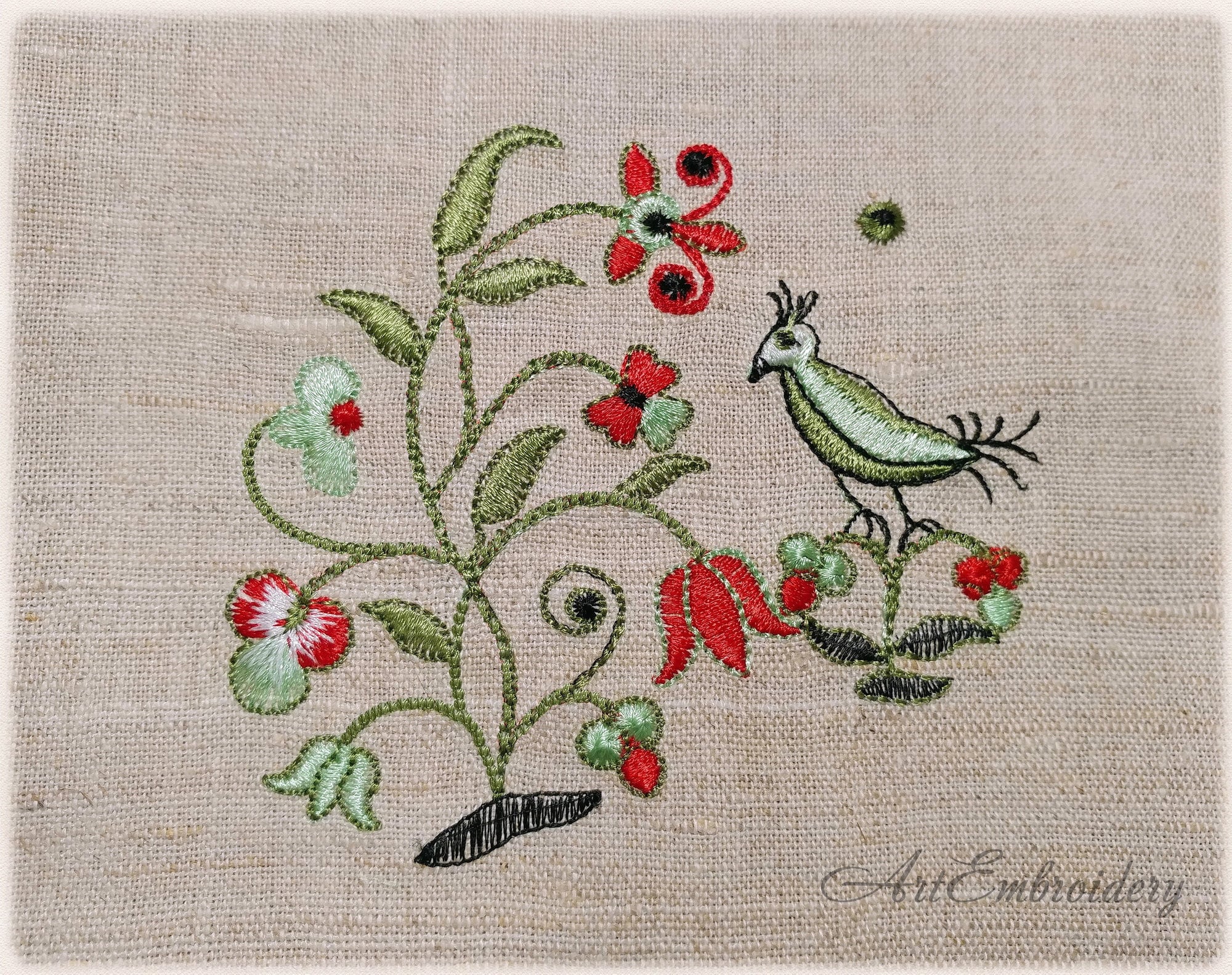 両面刺繍の伝統的な花と鳥の絵画 両面刺繍の伝統的