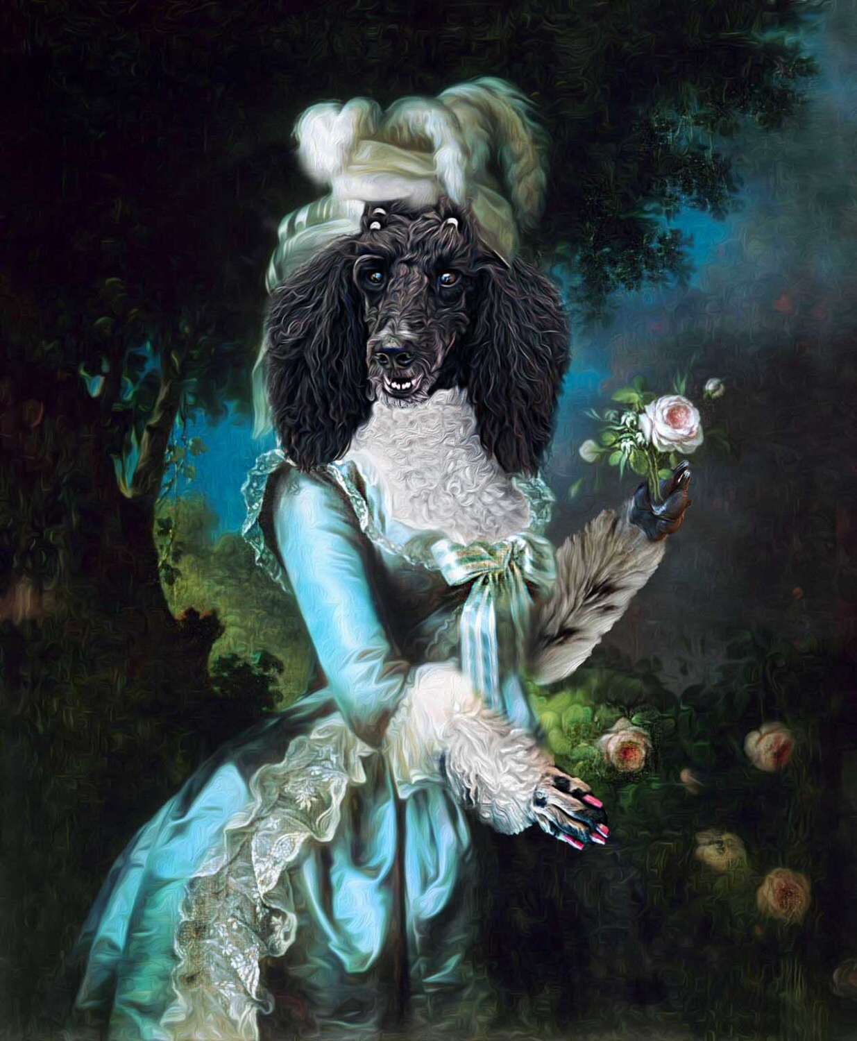 Marie Antoinette - Custom Pet Portraits - Dog Portraits and Cat