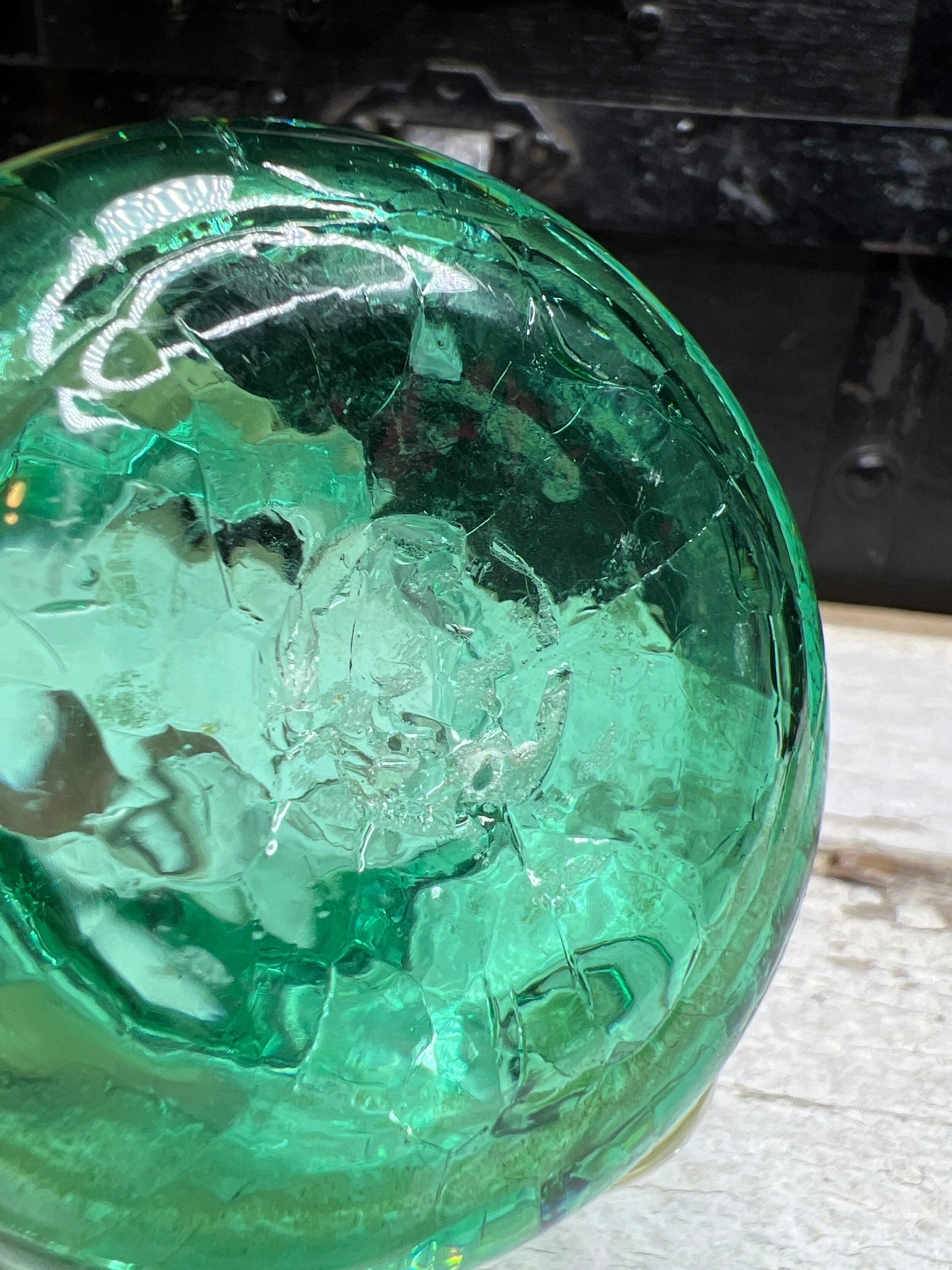 ガラス 角 ピッチャー ハンドメイド グリーン 希少 ヴィンテージ 工芸