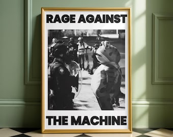 Vintage Original 1990s Rage Against the Machine Poster 1992 Sony