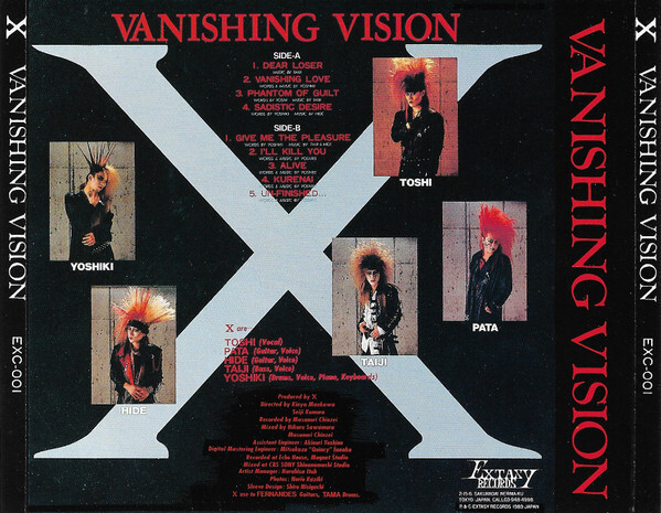 X(X JAPAN) VANISHNG VISION ピクチャー盤 X ピクチャーレコード