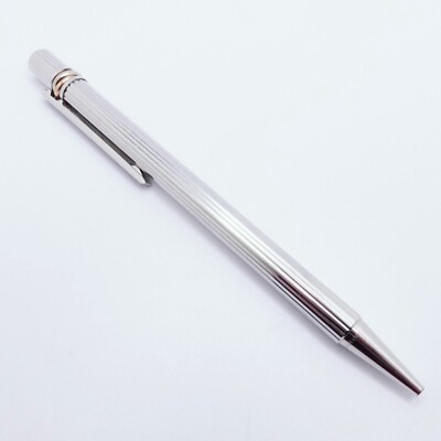 1990 Cartier Must De Cartier Trinity Silver Plaque Ballpoint Pen