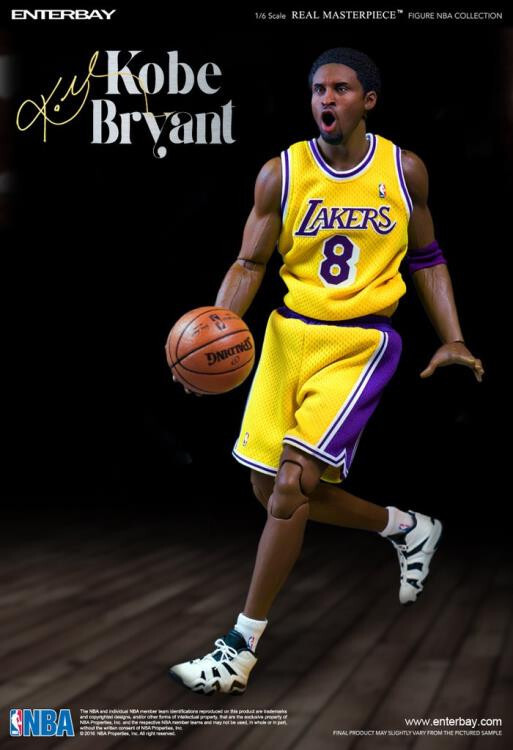Enterbay NBA Real Masterpiece Kobe Bryant 1/6 Scale Figures Two