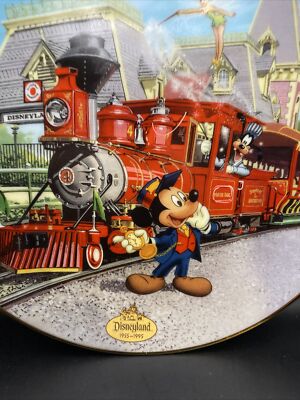 Disneyland Railroad Plate, Limited Edition, 40th Anniversary