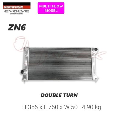 AE86 用 HPI EVOLVE アルミラジエーター 2ファン付き AE86 用 HPI