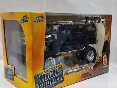 Jada Toys 1:24 Hummer H2 High Profile Lifted Truck Black new