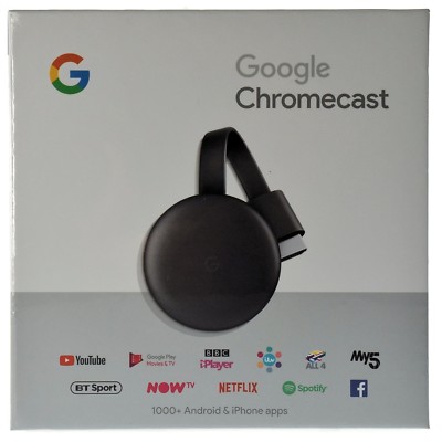 Google Chromecast 3 Digital HDMI Media Video Streamer 2018