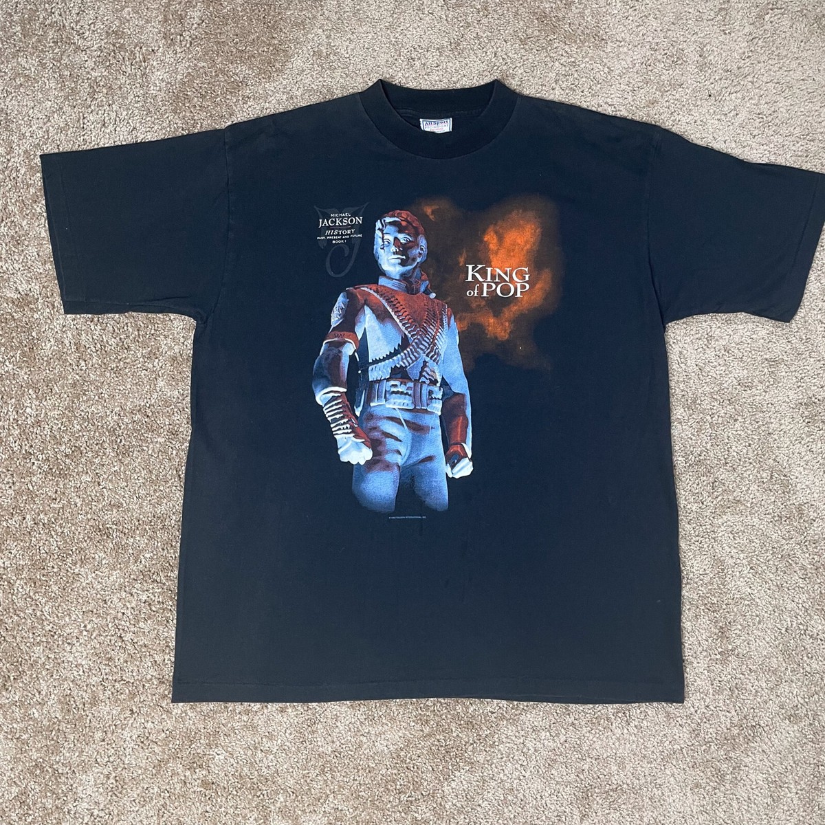 Vintage Michael Jackson History King of Pop T-Shirt XL | eBay