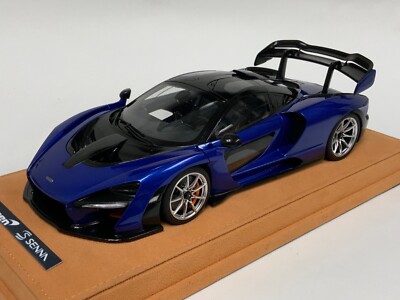 1/18 AutoArt McLaren Senna in Trophy Kyanos / Blue 76079 Suede
