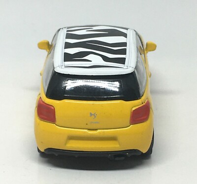 Norev Citroen DS3 Yellow with Zebra Roof 1/64 (3