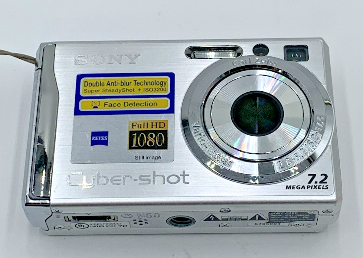 Sony Cyber-shot DSC-W80 7.2MP Digital Camera - Silver for sale