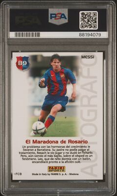 2004 PANINI SPORTS MEGA CRACKS BARCA #89 LIONEL MESSI ROOKIE RC