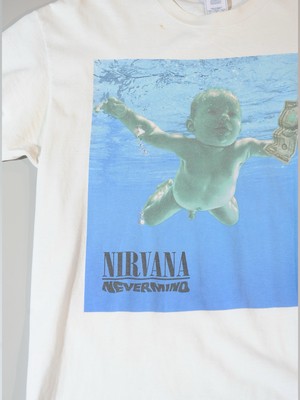 VINTAGE 1991 NIRVANA KURT COBAIN NEVERMIND TOUR T-SHIRT LARGE | eBay