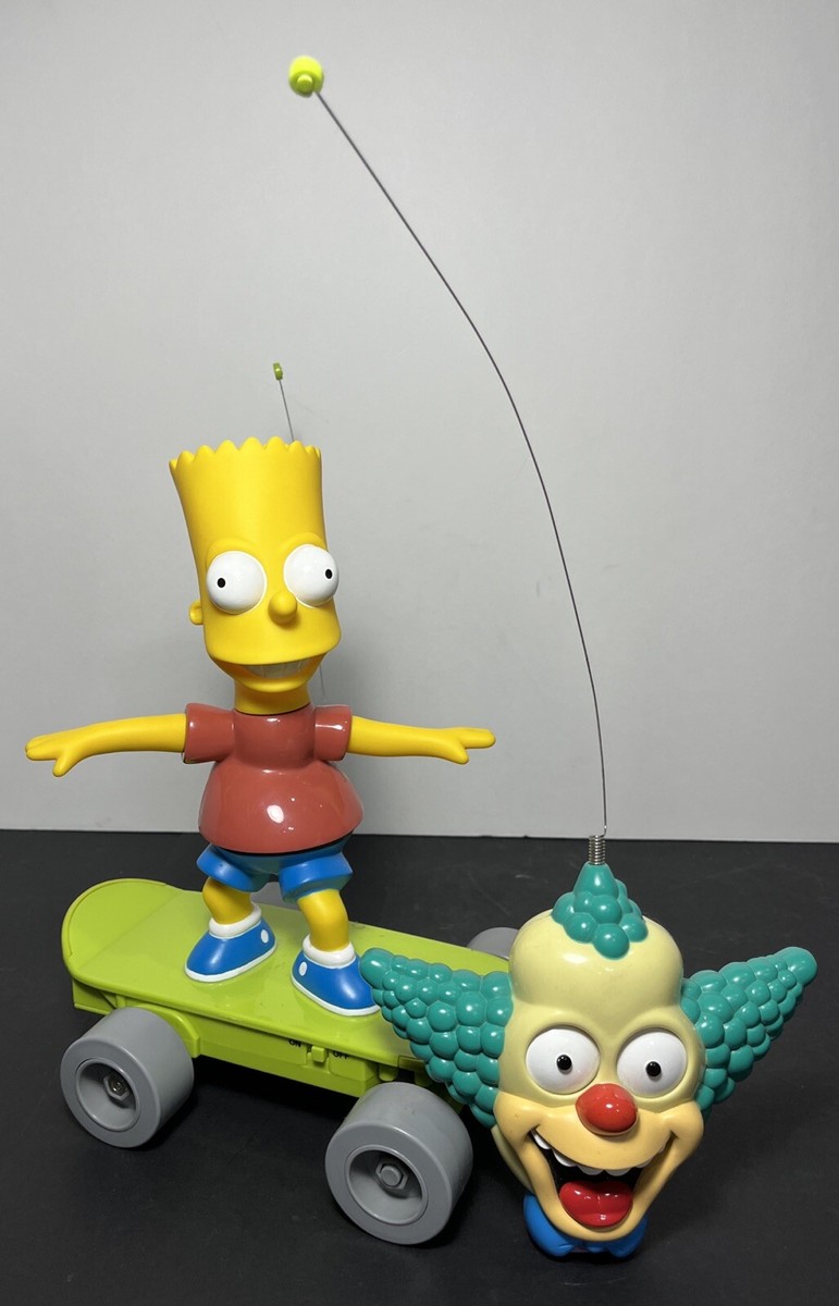 The Simpsons R/C Remote Control Skateboarding BART Talking Krusty