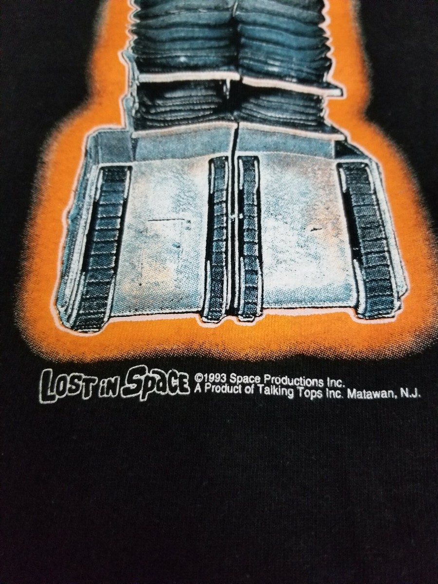 Vintage 90s Lost in Space Gunter Robot T Shirt TV Show Promo M3-B9