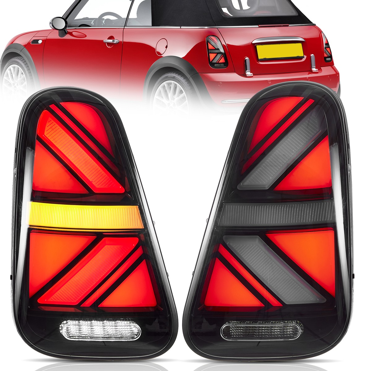 LED Tail Lights For 2001-2005 2006 BMW Mini R50 R52 R53 Cooper S
