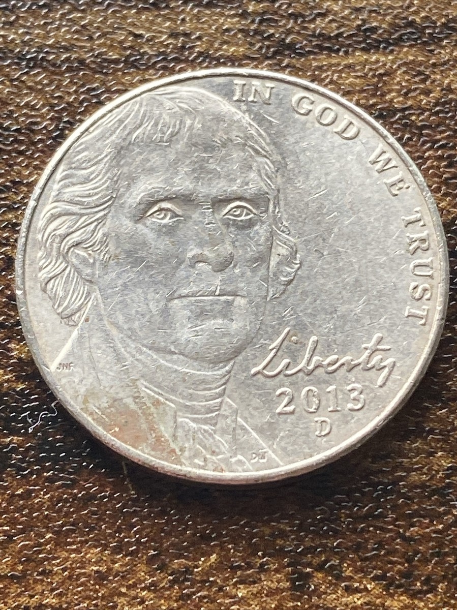 2013 D Jefferson Nickel Five (5) Cent Actual Coin TK3538* | eBay