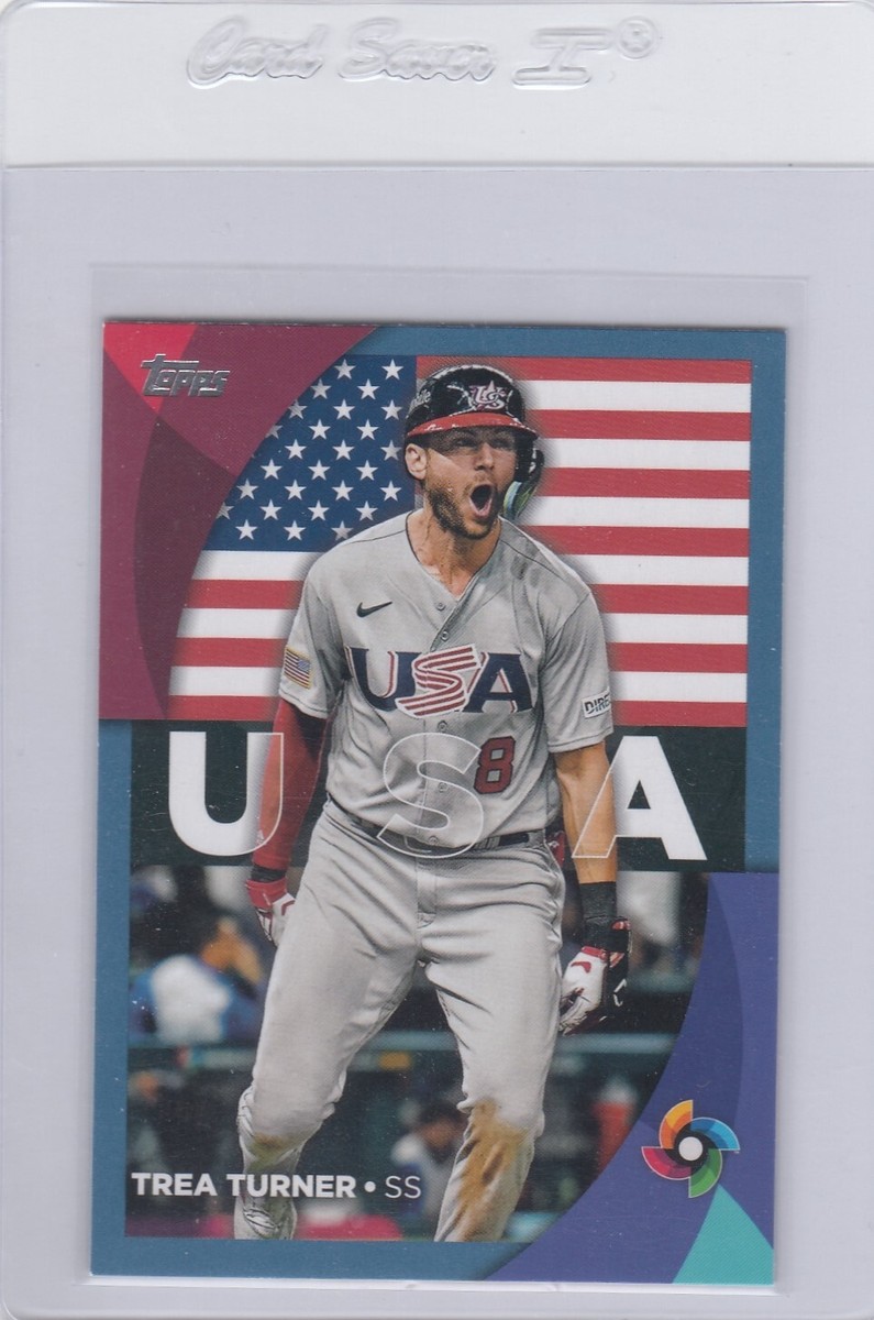 TREA TURNER topps WBC2023 ブックレットサインカード TREA TURNER