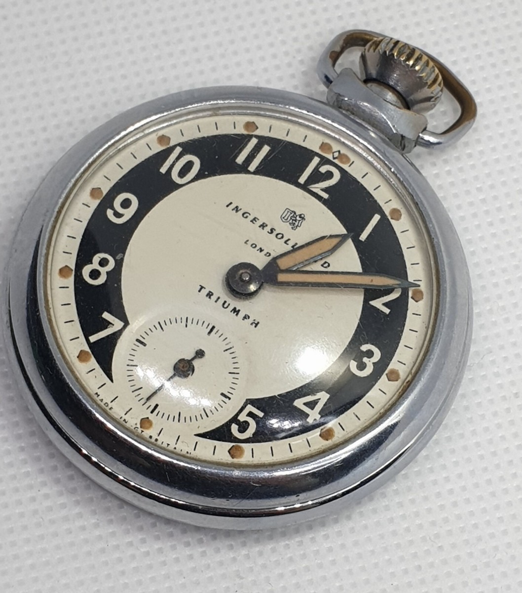 Ingersoll Ltd London Triumph Pocket Watch Circa 1960s | eBay