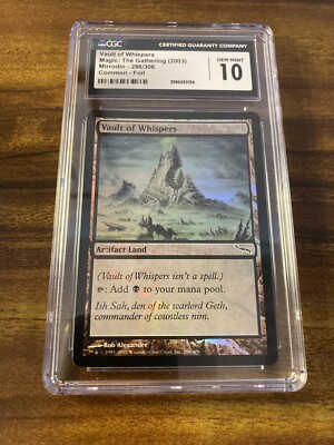 MTG✨VAULT OF WHISPERS FOIL✨Mirrodin CGC 10 GEM MINT Banned