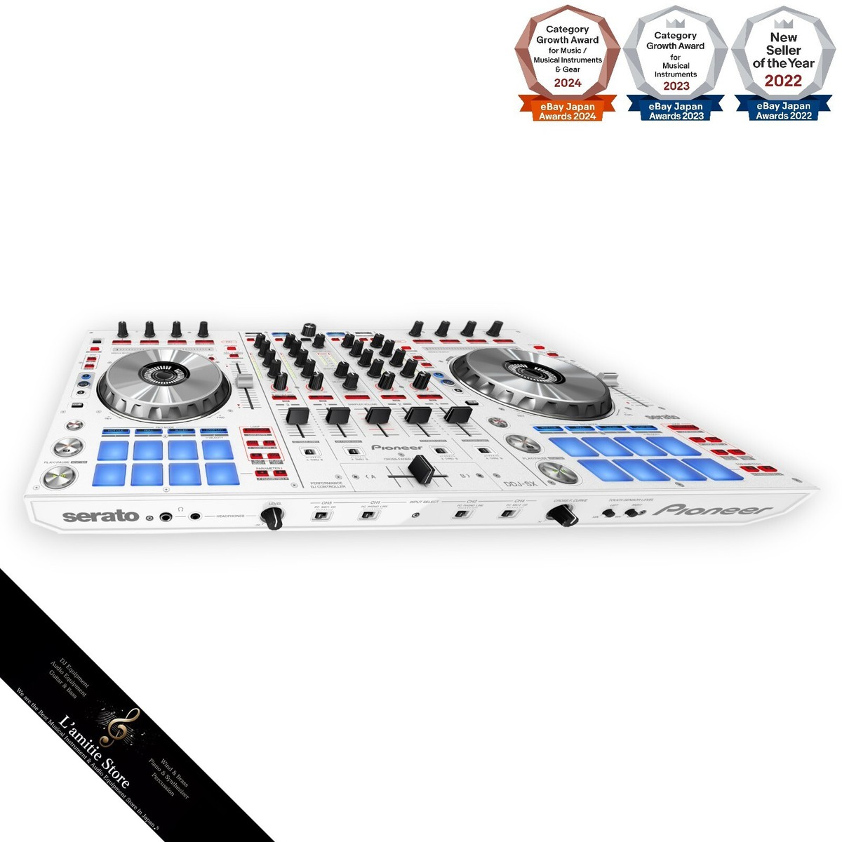Pioneer DDJ-SX-W Pro Digital DJ Controller Serato 4-Channel 4ch