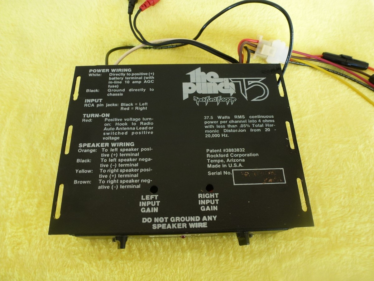 Rockford Fosgate Punch 75 RECAPPED 1st Gen Old School Legendary