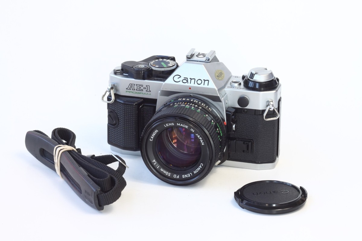 EXCELLENT] CANON AE-1 PROGRAM Camera w/ FD 50mm 1:1.4 Lens #041290