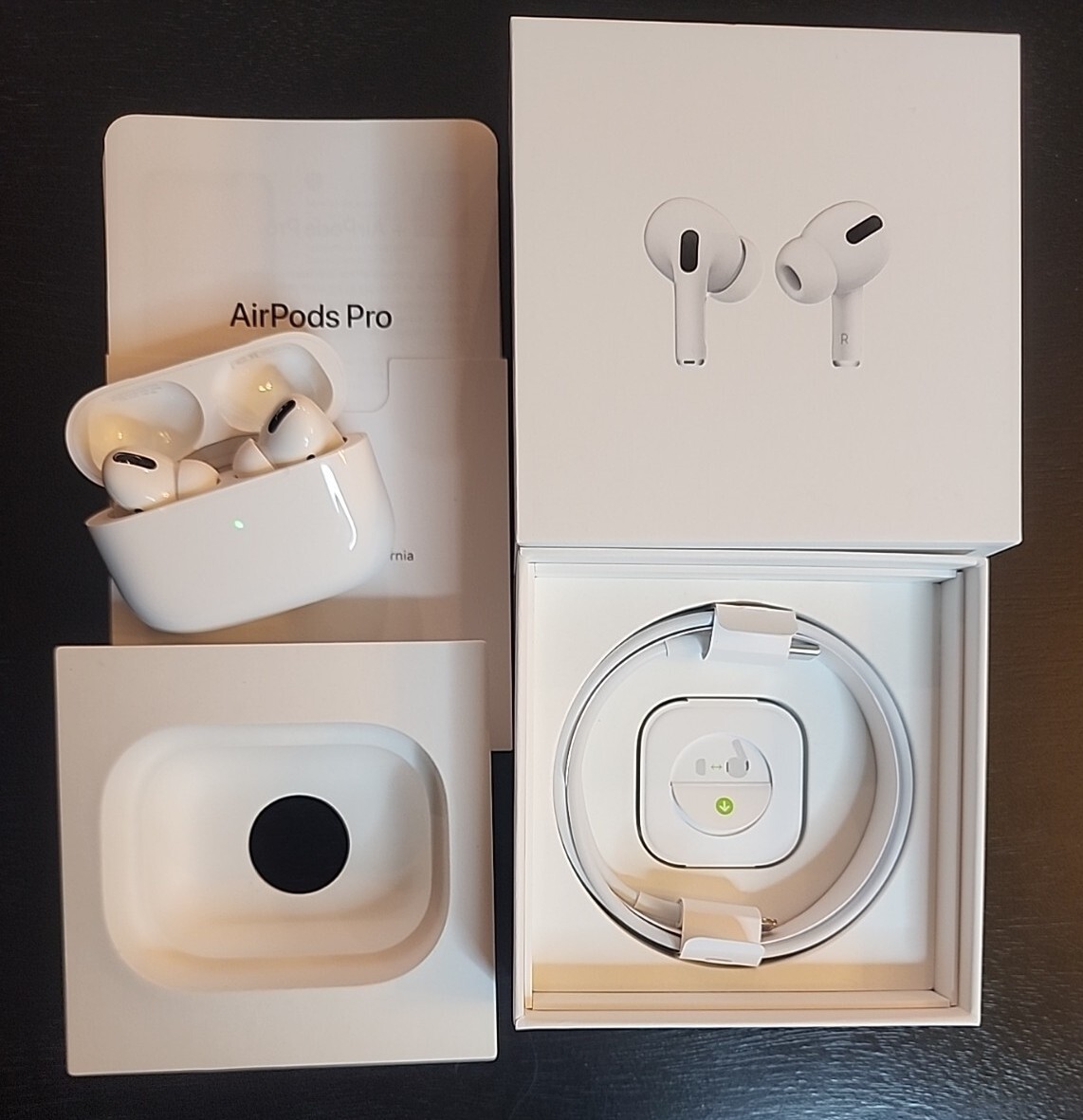 Apple AirPods Pro with Magsafe Wireless Charging Case open box