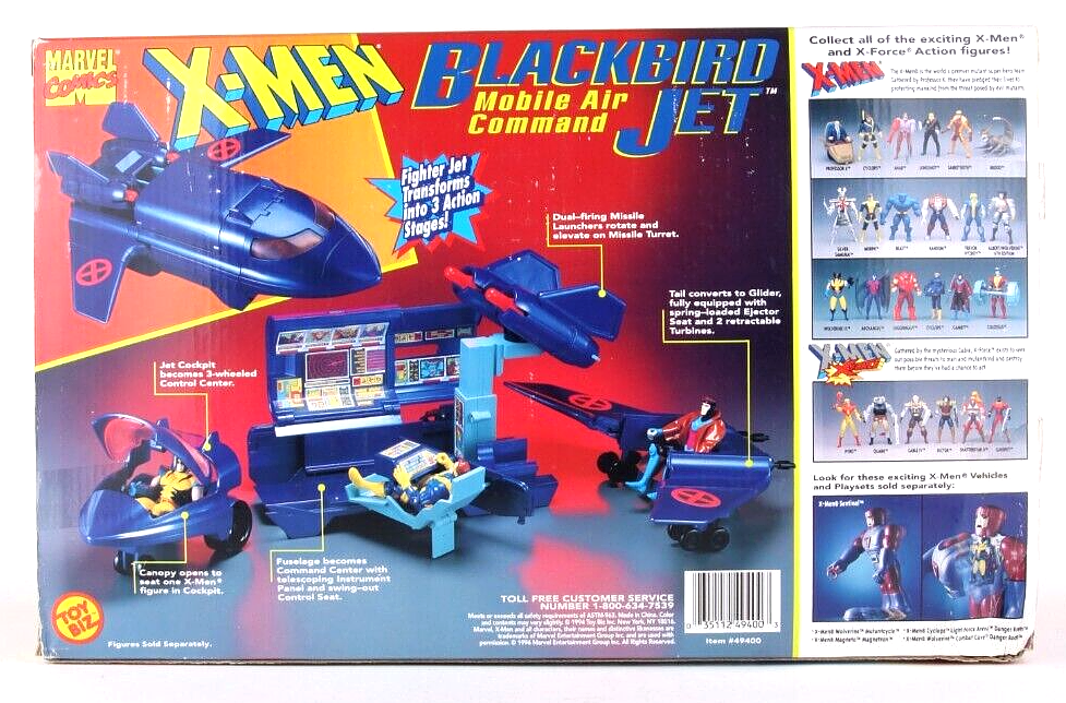 NEW 1994 Marvel Comics X-Men Blackbird Jet Vehicle by Toy Biz