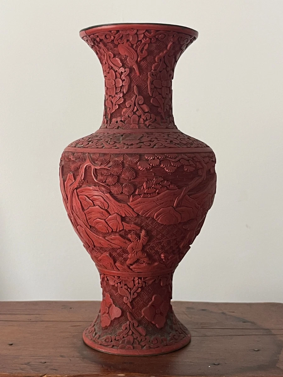 红色1850-1899 中国古董花瓶| eBay