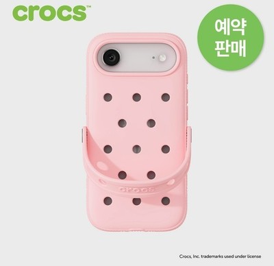 Pre-order i Phone 17 Air Crocs Case 4 colors Black / Bone / Pink