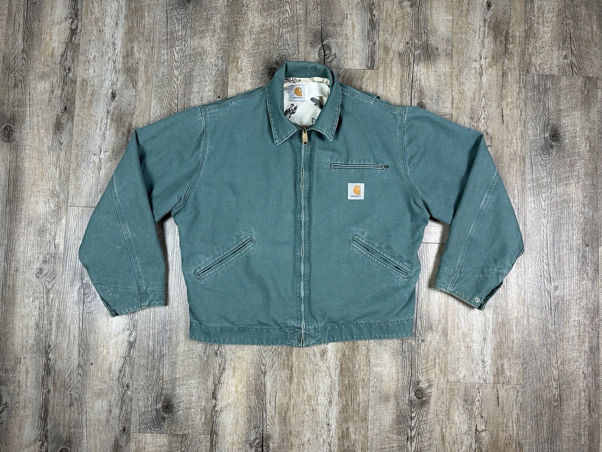 Special Carhartt Detroit Jacket Green No.cr263 Vintage Rare | eBay