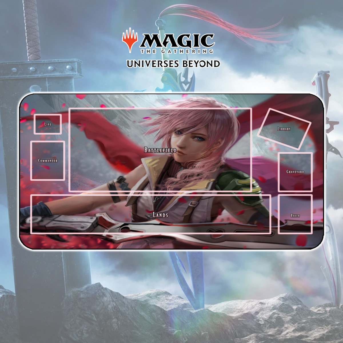 Playmat Lightning - MTG Magic The Gathering x Final Fantasy | eBay