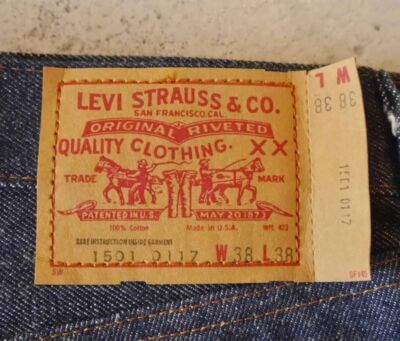 稀少 非売品 50s- Levi's advertising brass tag 稀少 非売品 50s