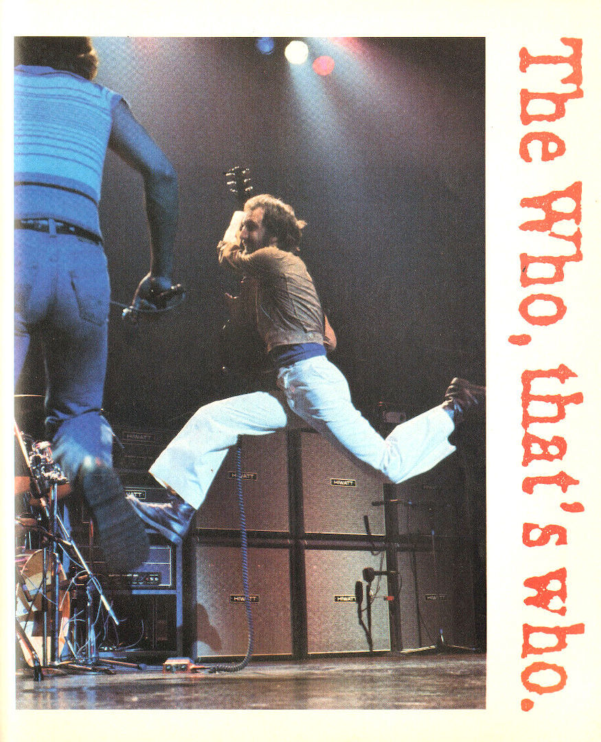 THE WHO 1989 THE KIDS ARE ALRIGHT TOUR PROGRAM BOOK / ROGER