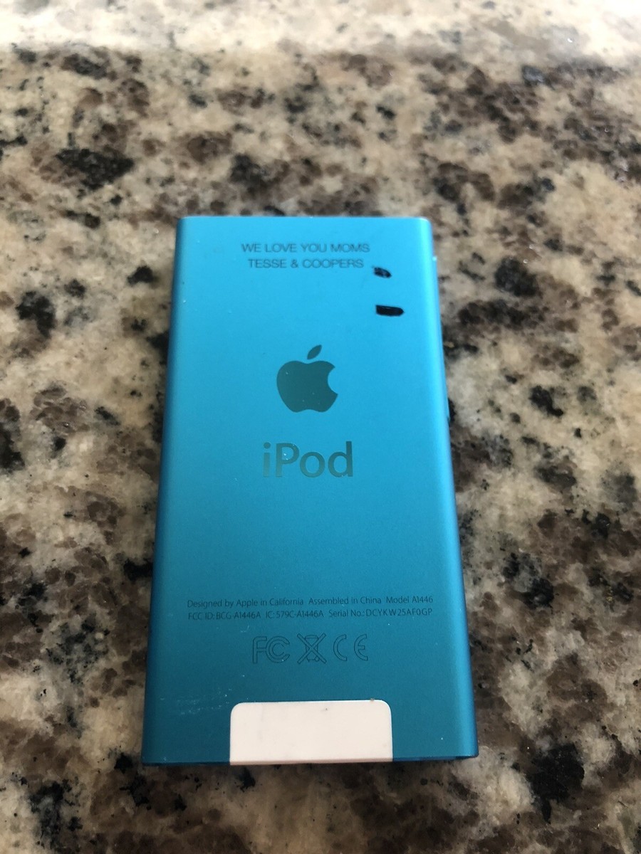 Apple iPod Nano 7th Generation 16gb MODEL A1446 BLUE | eBay
