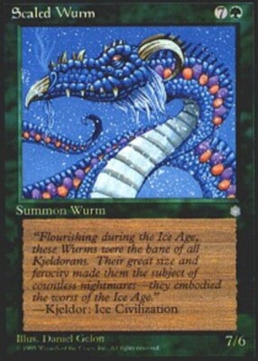 MTG magic cards 2x Scaled Wurm Ice Age Light Play, English | eBay