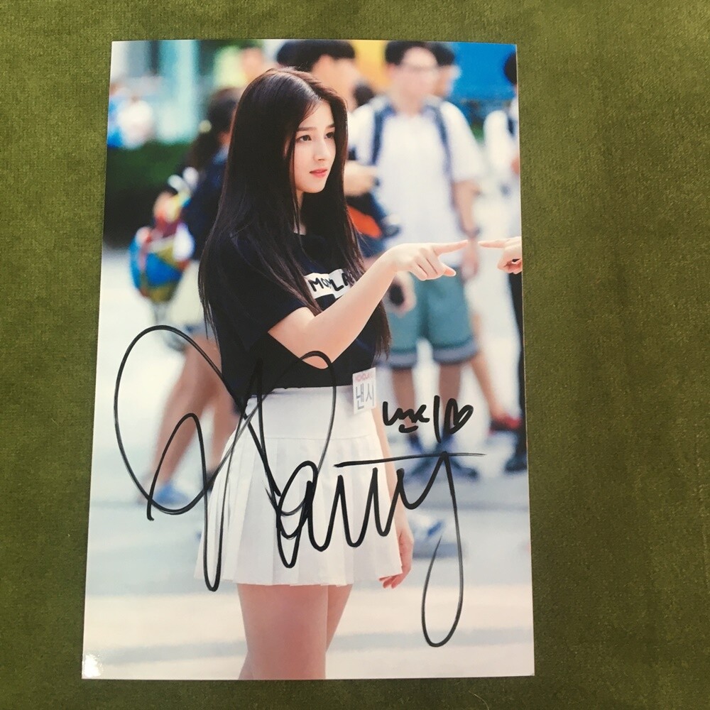 MOMOLAND NANCY Autographed Signed Photo 4*6 K-POP 2022 | eBay