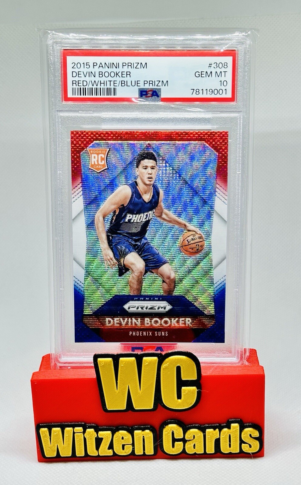 PSA10 ルーキー DEVIN BOOKER RC PRIZM LOW POP