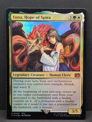 スピラの希望、ユウナ foil 英語 拡張アート FF MTG MTG スピラの希望