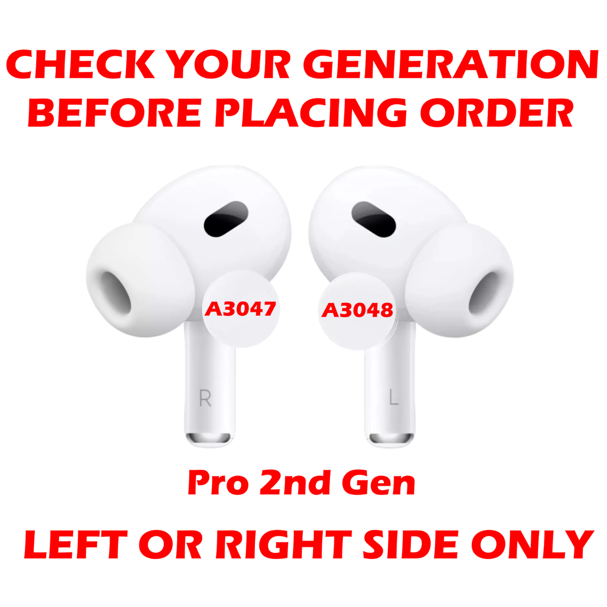 AirPods PRO 2右耳のみ 片耳 R A3047 タイプC USB-C Apple AirPods Pro