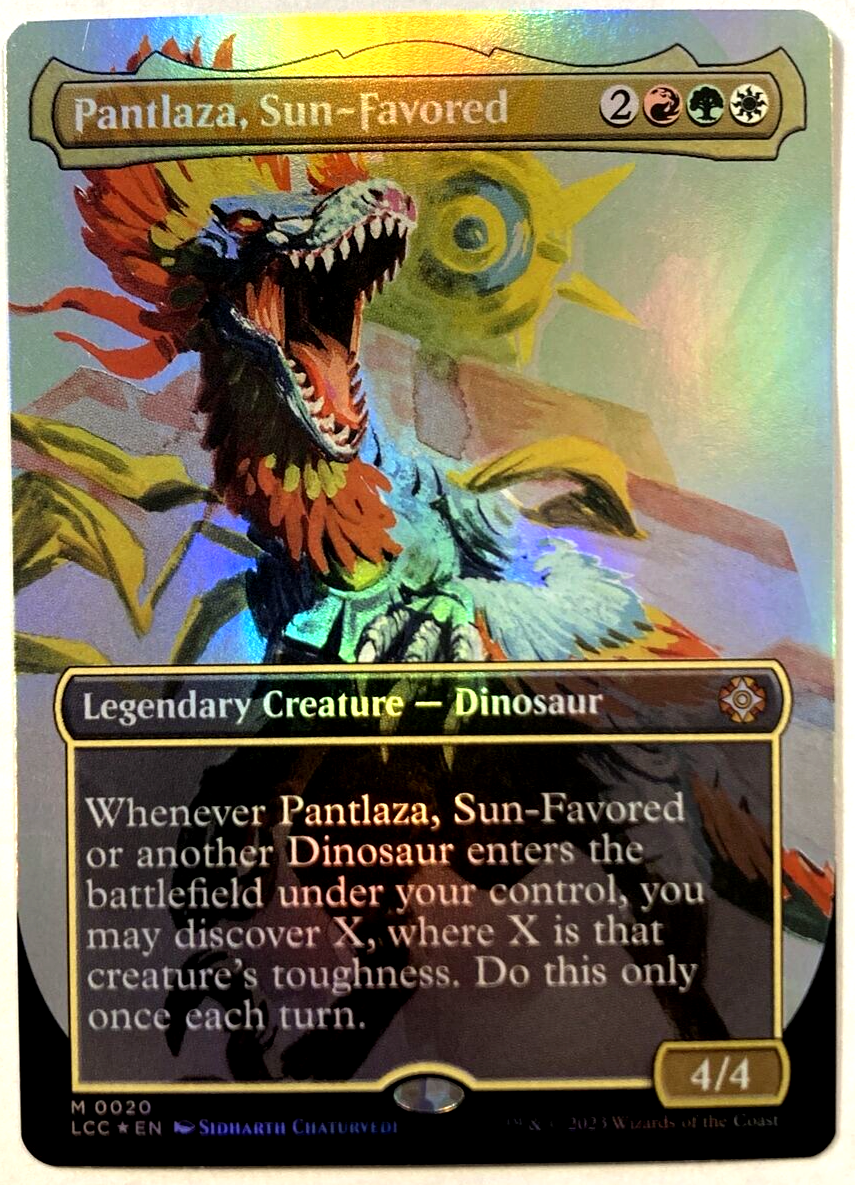 MTG Pantlaza, Sun-Favored *BORDERLESS FOIL* Lost Caverns of Ixalan