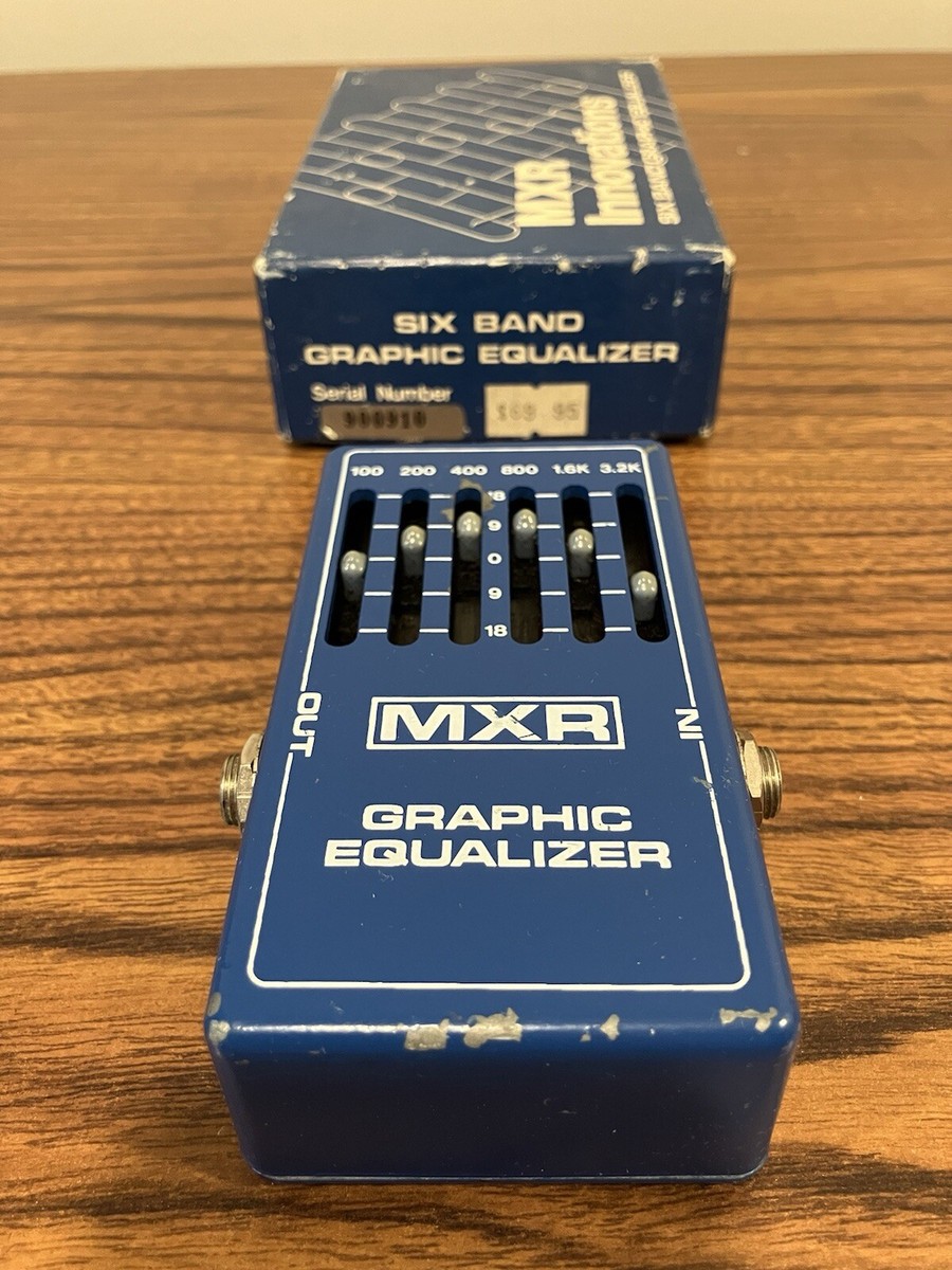 Vintage MXR Six Band Graphic Equalizer Effects Pedal W/Origina Box