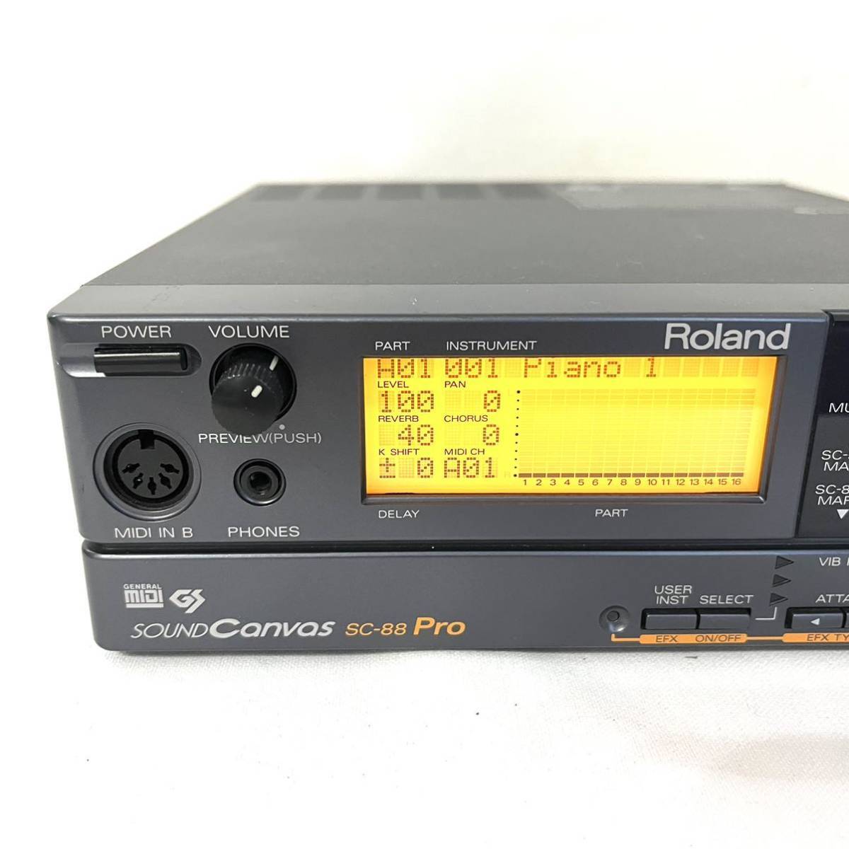 Roland SC-88VL GS音源モジュール とモニタースピーカーセット Roland