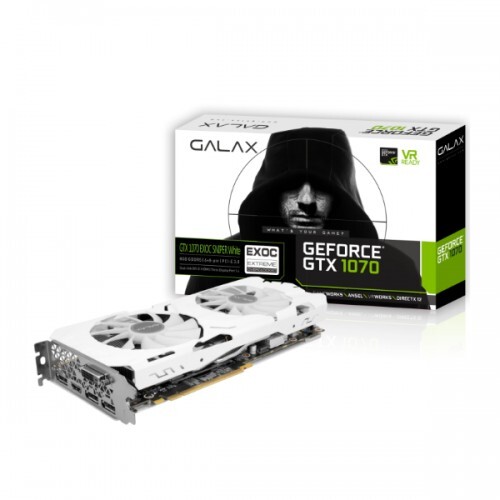 Galax GeForce GTX 1070 8GB EXOC-SNIPER WHITE RGB DUAL FAN HIGH