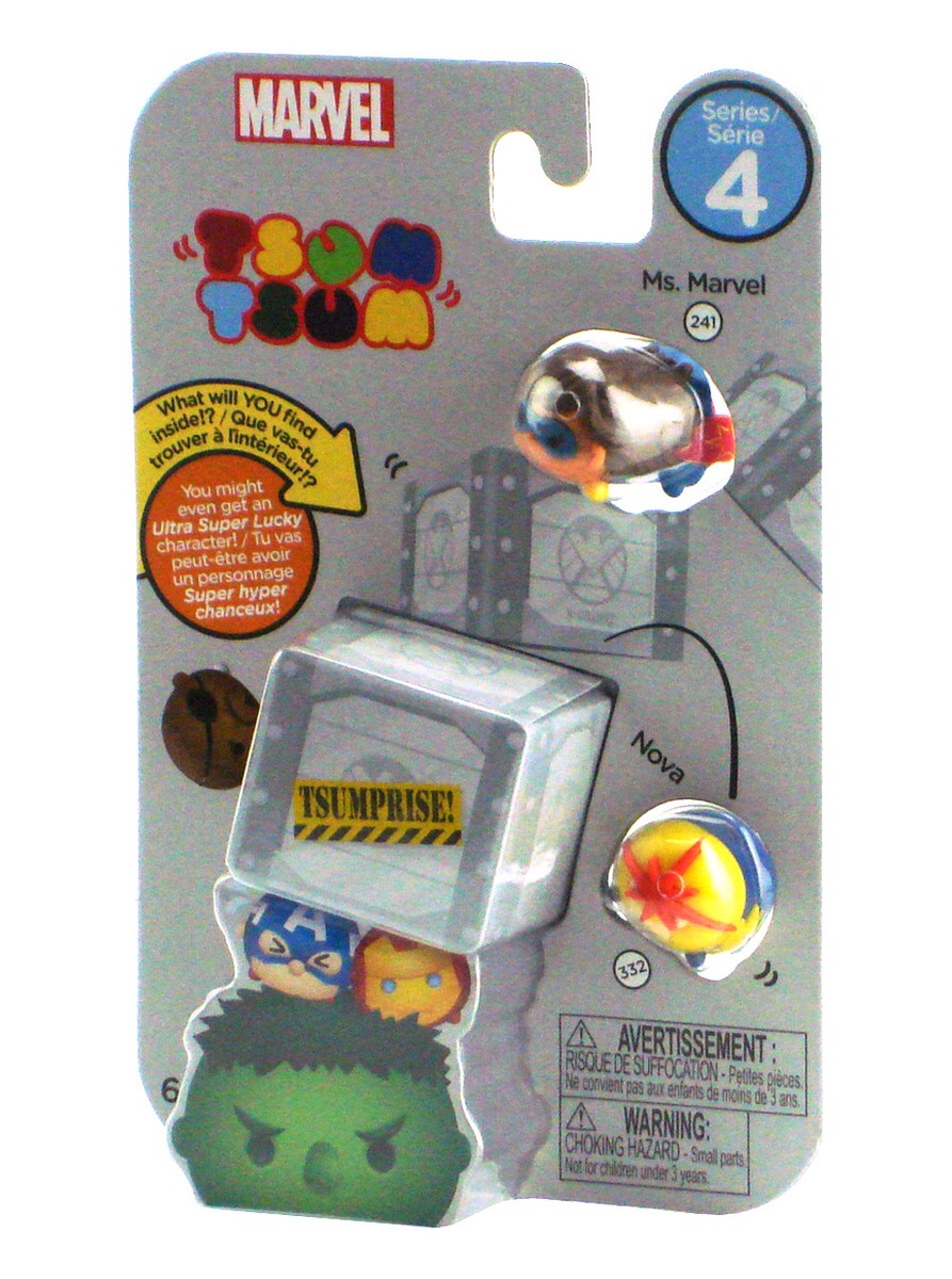 Tsum Tsum Marvel Mystery 3-Pack Ms. Marvel & Nova Series 4 Disney