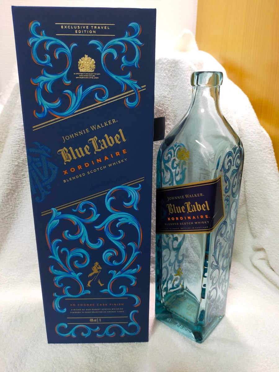Johnnie Walker Blue Label XORDINAIRE Design Glass Bottle Limited