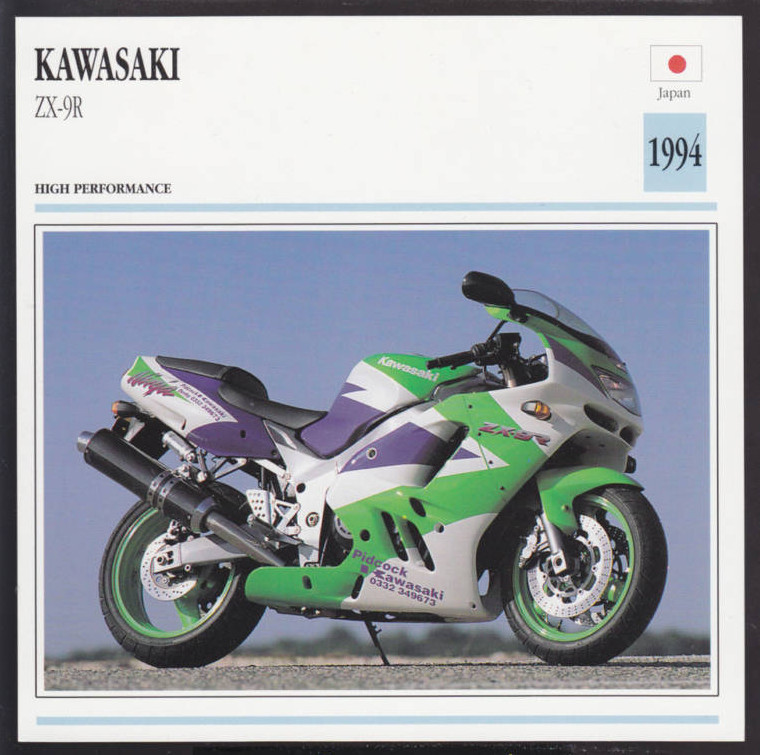 1994 Kawasaki ZX-9R ZX9R 900cc Japan Superbike Motorcycle Photo
